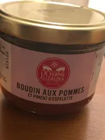 Boudin aux pommes et piment d'espelette