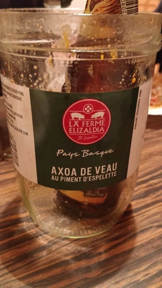 Axoa de veau au piment d'espelette