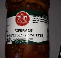 piperade saucisses confites
