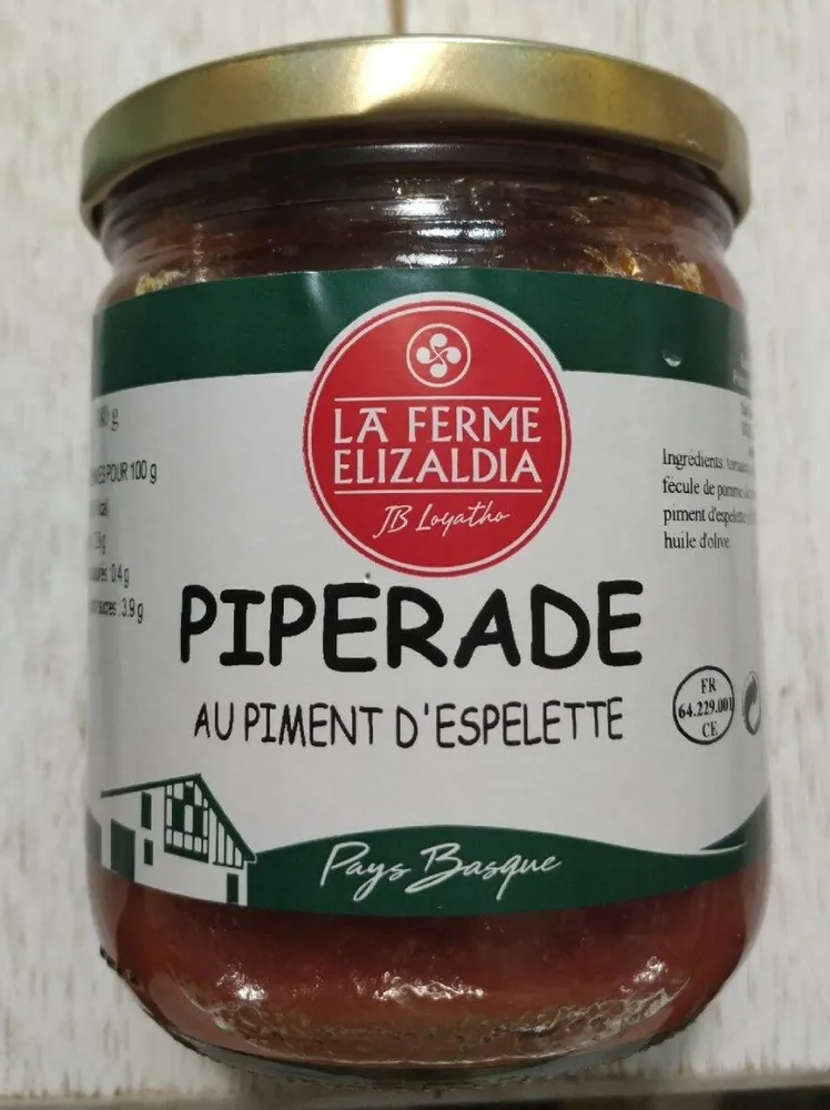 Piperade au piment d'Espelette