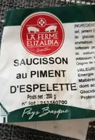 Saucisson au piment d'Espelette
