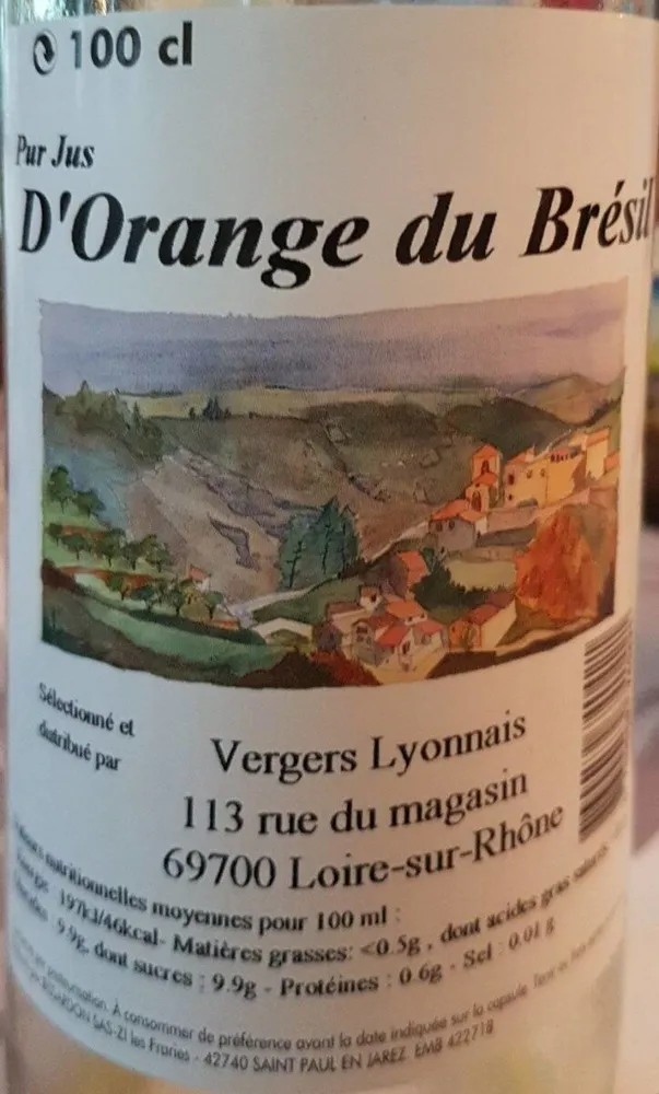Jus d'orange du bresil