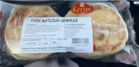 Pain matlouh semoule
