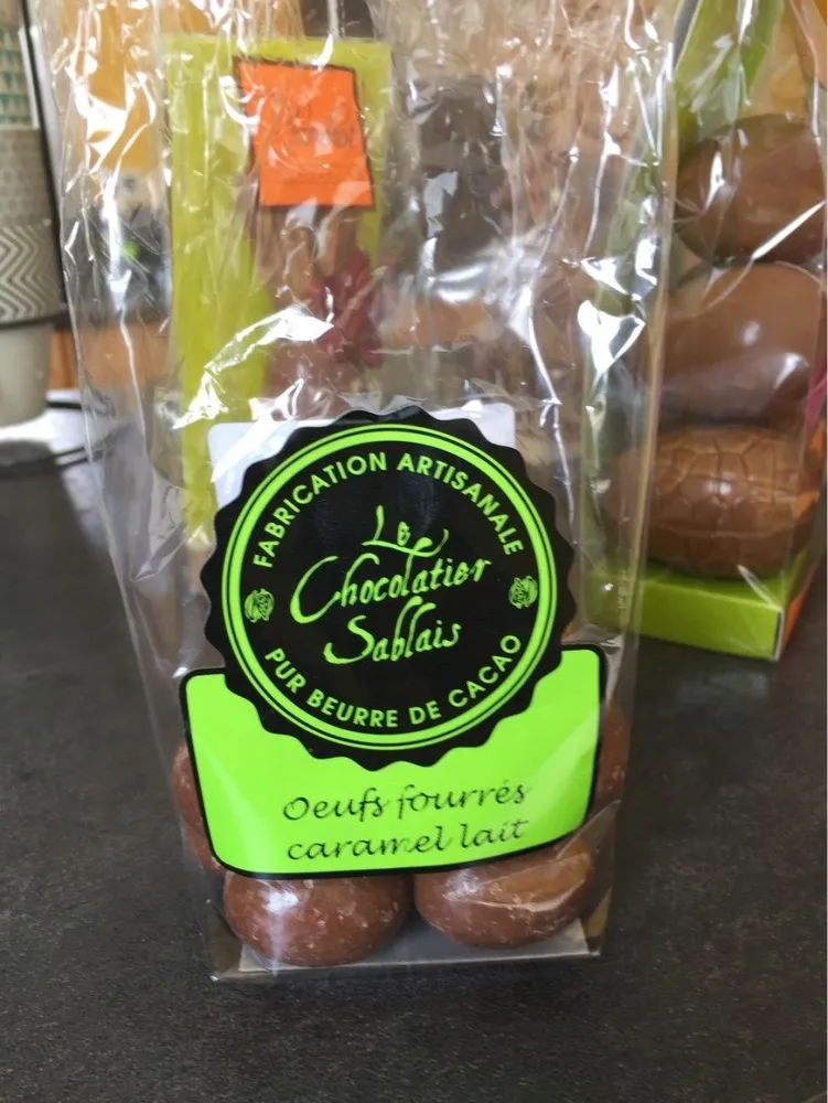 Oeufs fourrés caramel lait