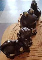 Moulages de Chocolat noir décorés