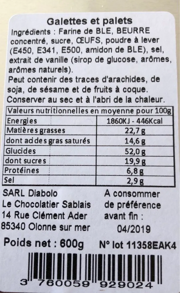 Galettes et palets