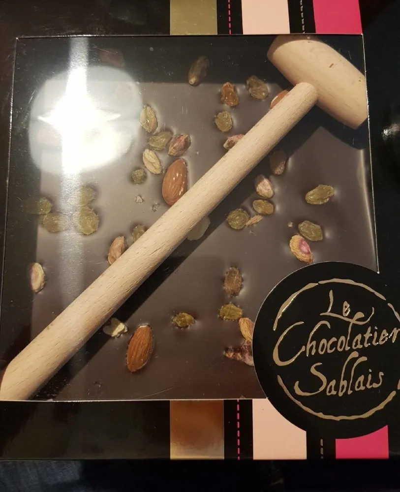 Plaque de chocolat noir