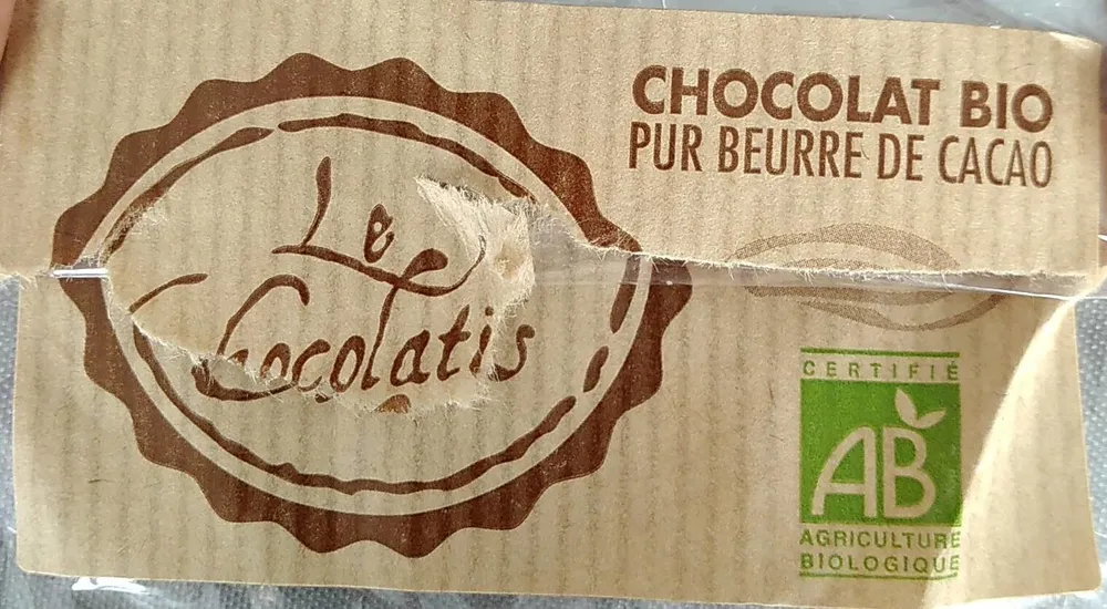 Moulage de chocolat au lait bio