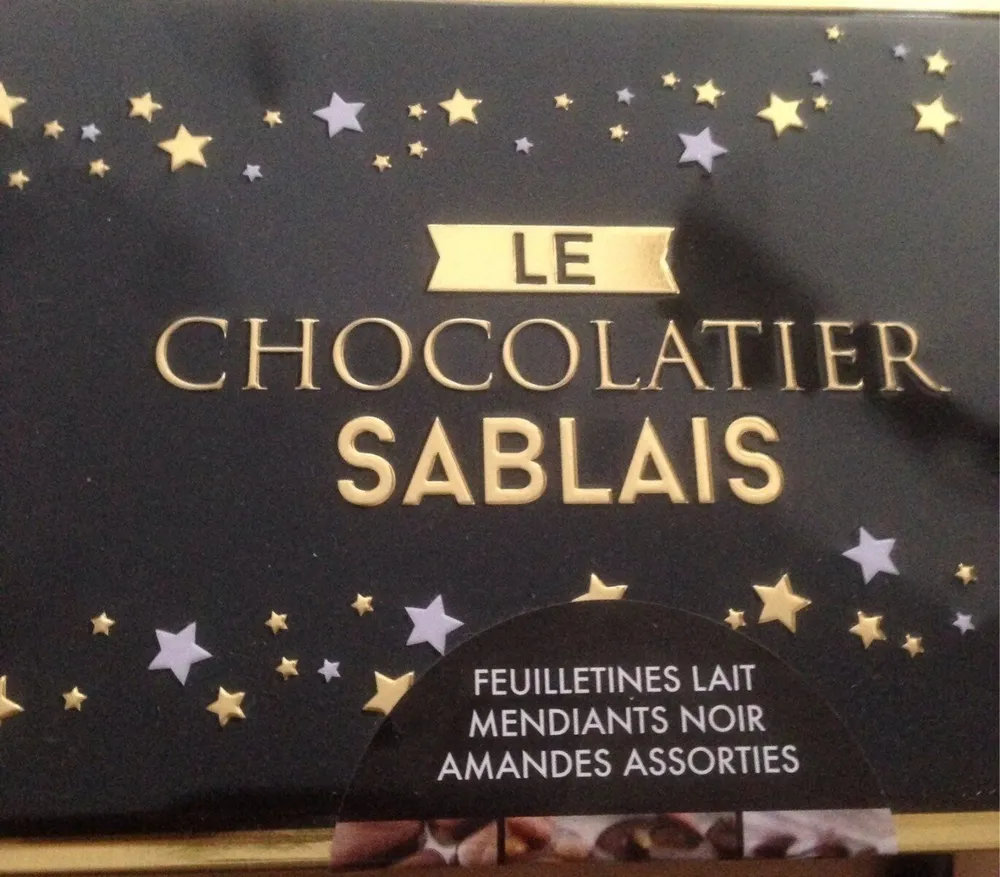 Feuilletines lait / Mendiants noir / Amandes assorties