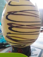 Moulage de chocolat blanc decore