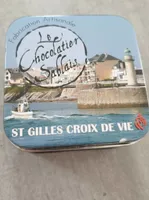 Nougatine enrobée de chocolat blanc