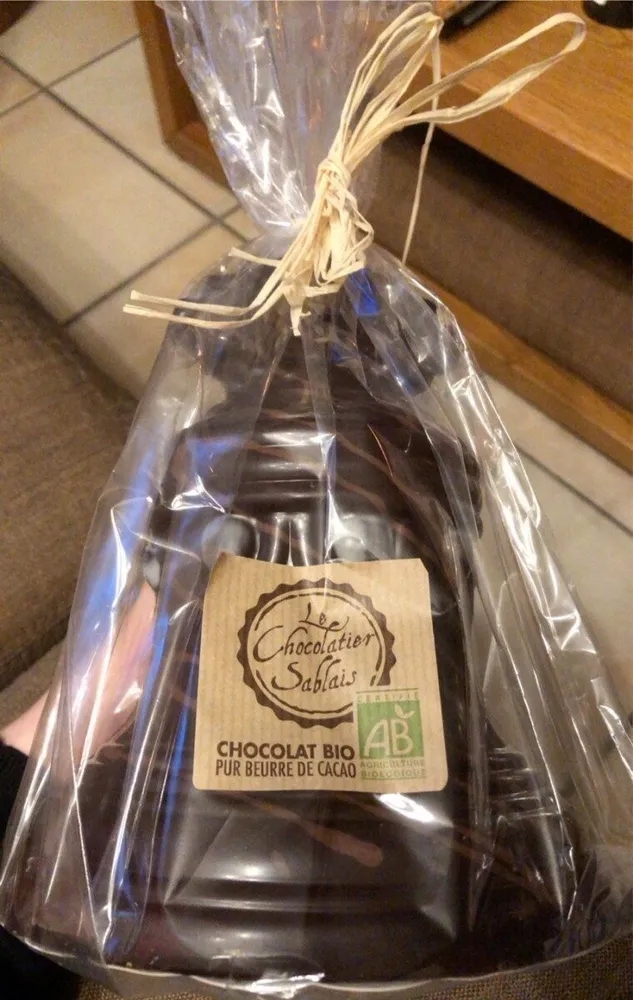 Cloche en chocolat noir