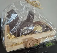 Assortiment de moulages en chocolat bio