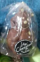 Moulage de chocolat au lait décoré
