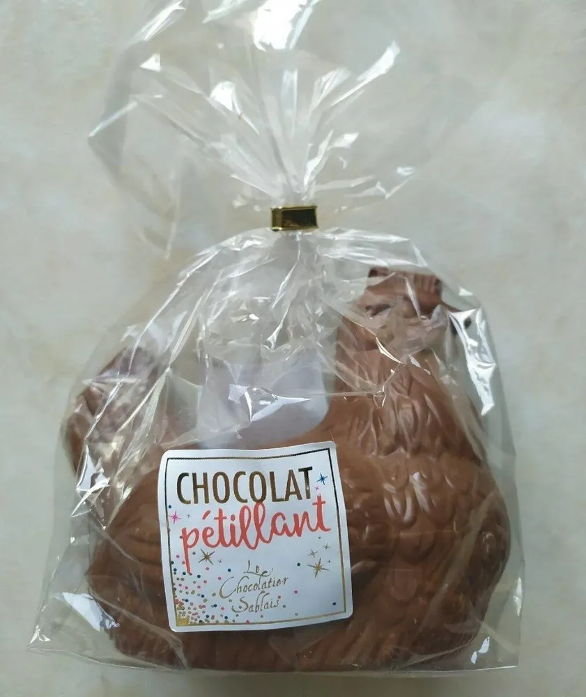Poule chocolat pétillant