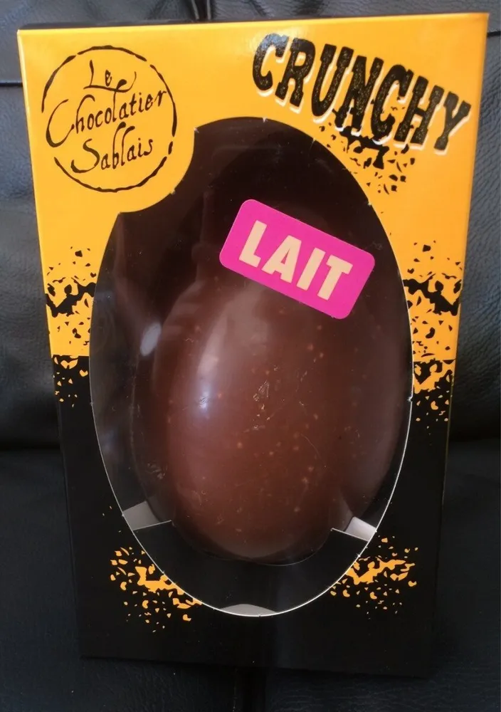 Oeuf chocolat au lait crunchy
