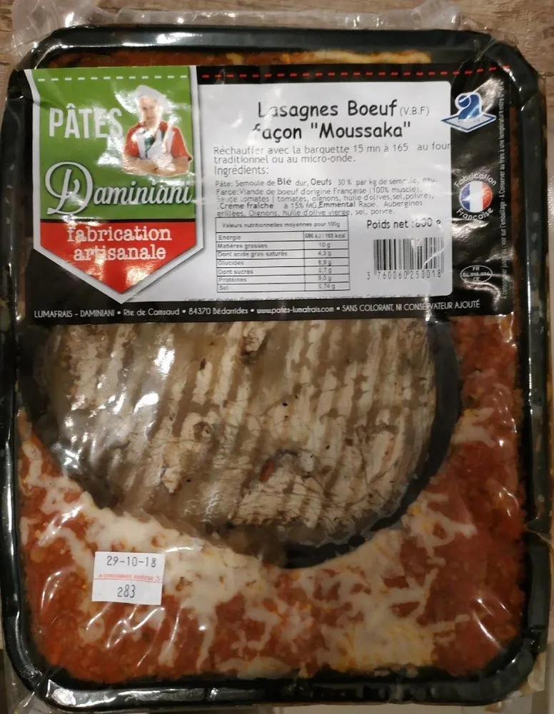 Lasagnes bœuf façon Moussaka