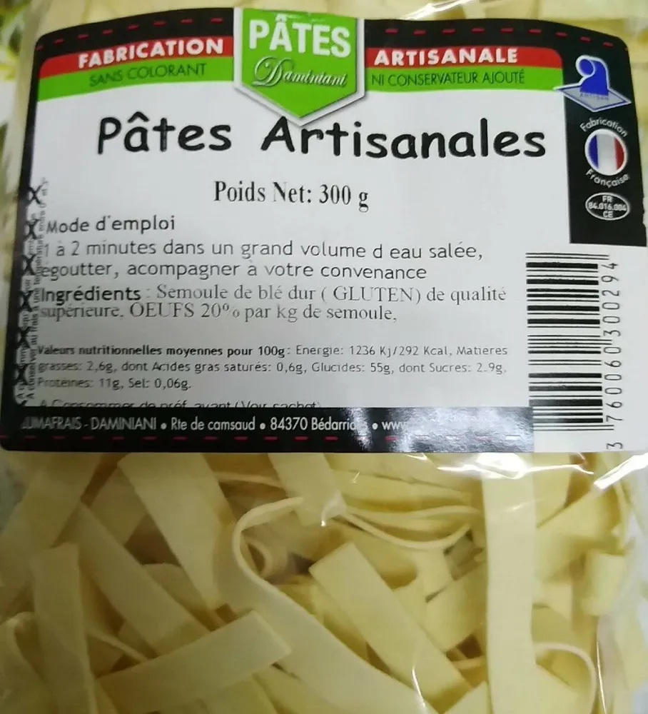 Pâtes artisanales