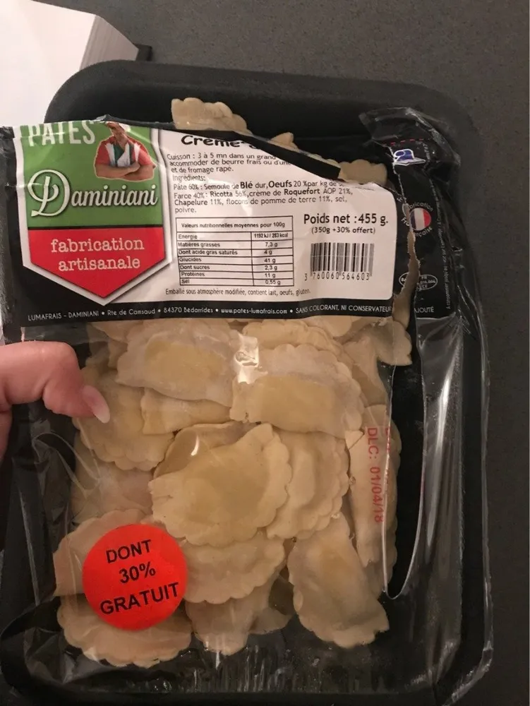 Ravioles 3 Fromages