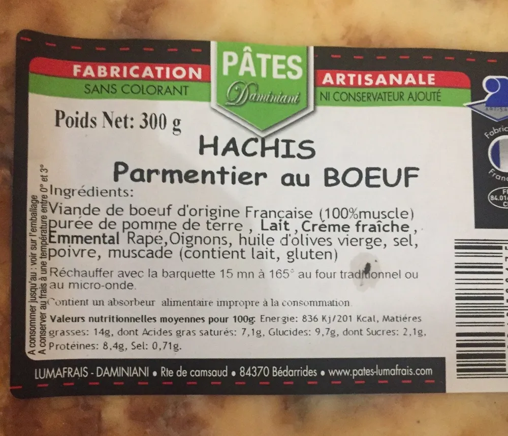 Parmentier au boeuf
