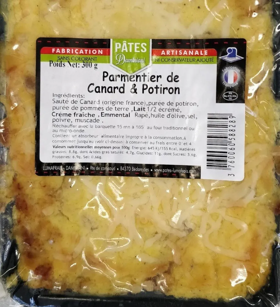 Parmentier de Canard & Potiron