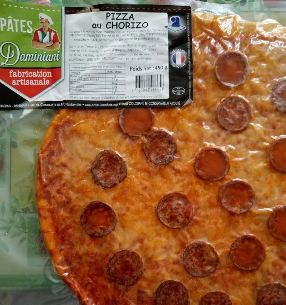 Pizza au chorizo