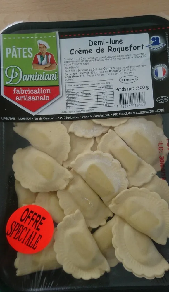 Demis lune Crème de Roquefort
