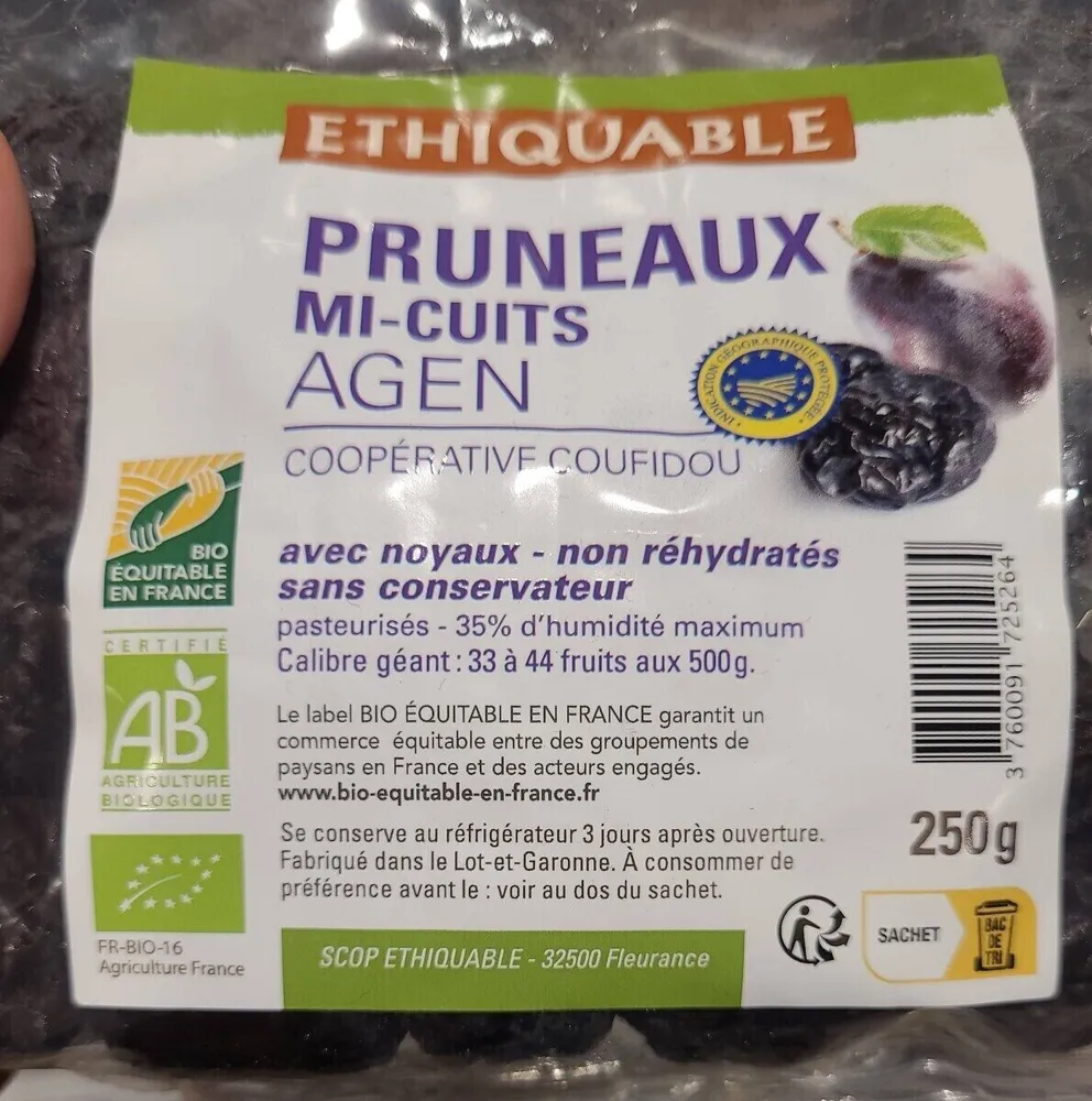 Pruneaux mi cuit Agen