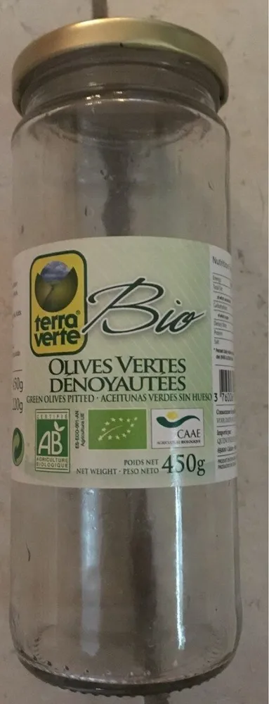 Olives vertes denoyautées