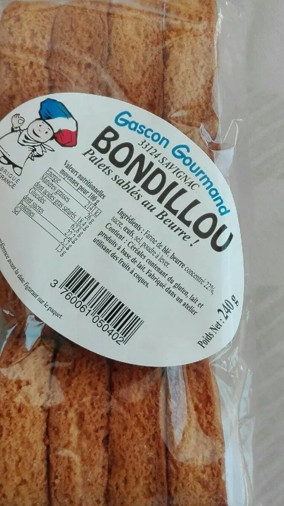 Palets sablés au beurre