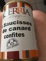 4 Saucisses de canard confites