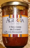 4 Saucisses de Canard à la Basquaise