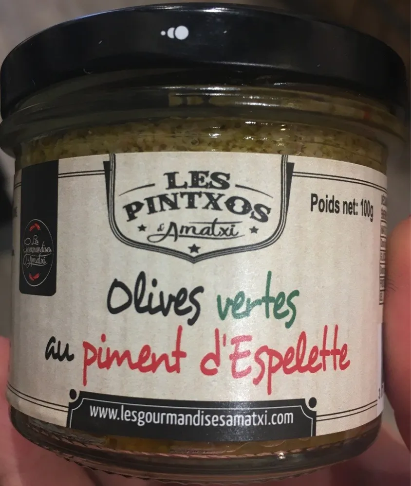 Tapenade olives vertes au piment d'espelette