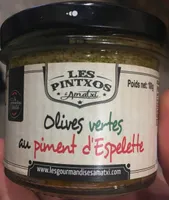 Tapenade olives vertes au piment d'espelette