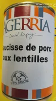 Saucisse de porc aux lentilles