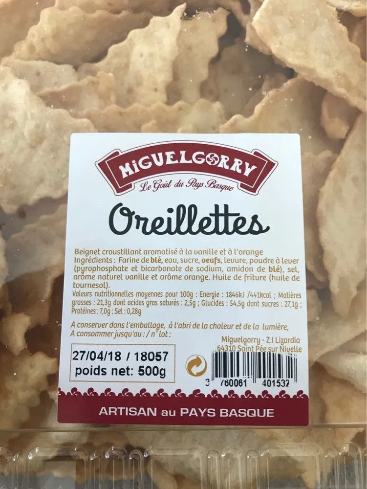 Sélectionné par votre magasin Oreillettes la barquette de 500 g