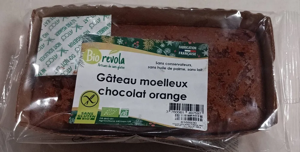 Gâteau moelleux chocolat orange
