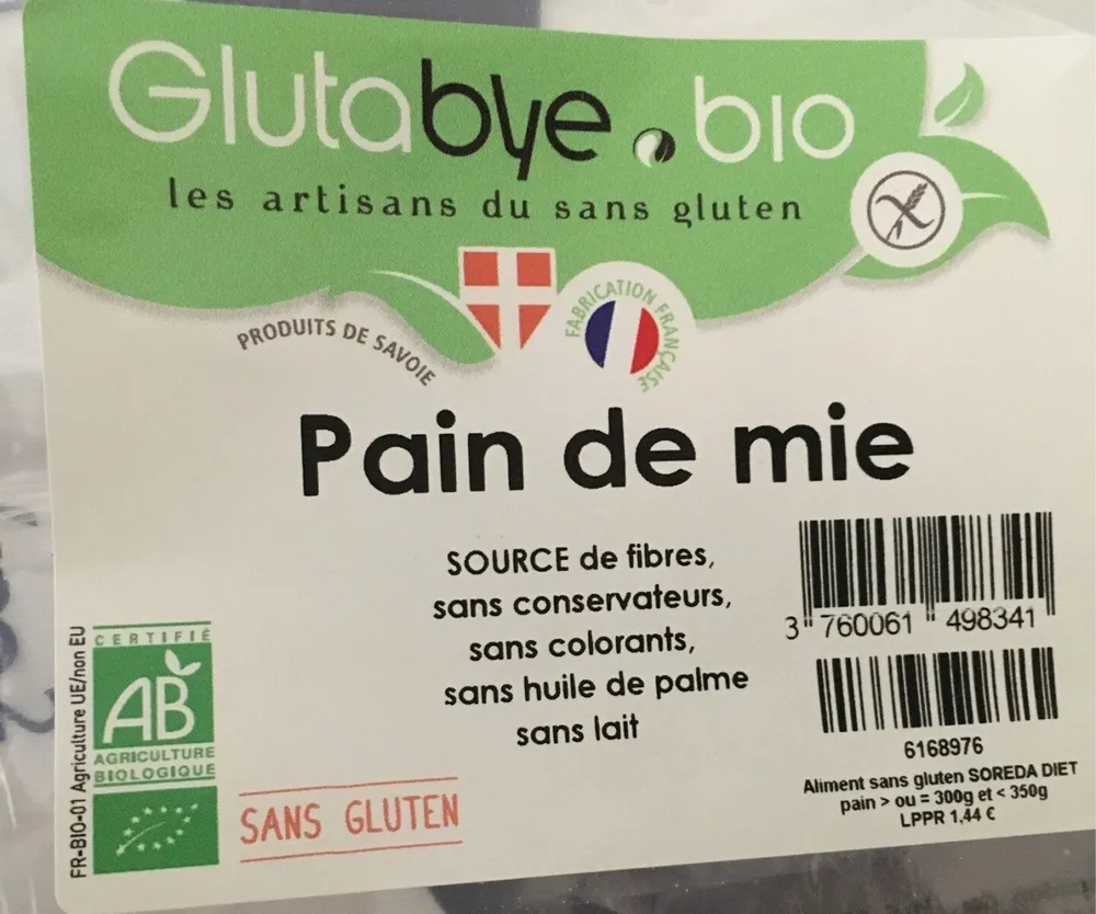 Pain de mie Glutabye