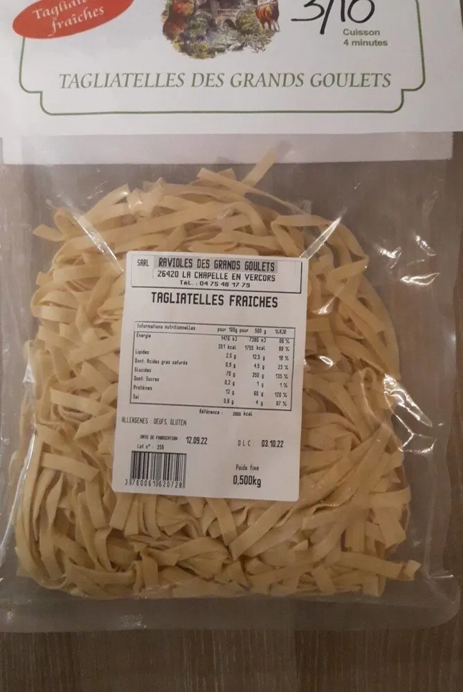 Tagliatelles fraîches