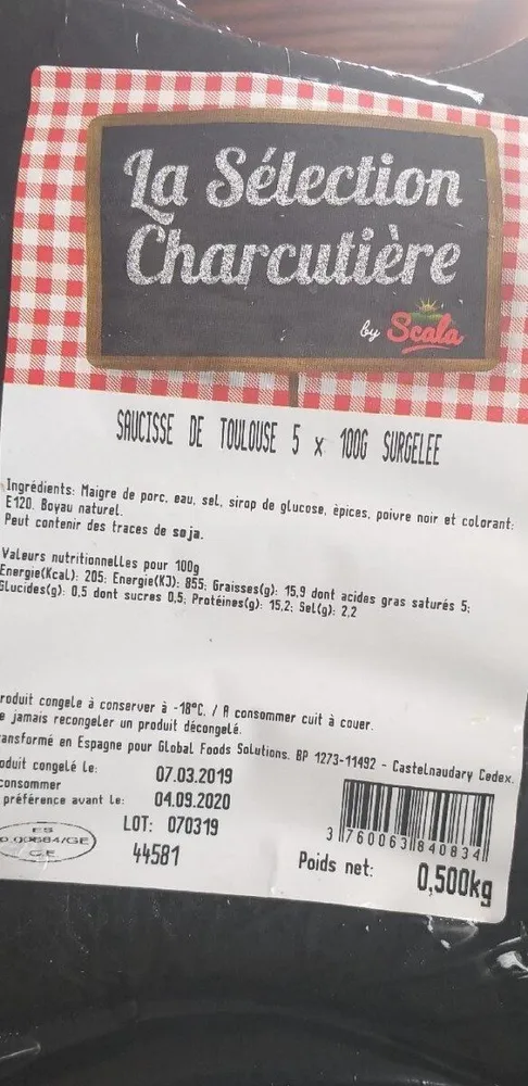 Saucisse de Toulouse