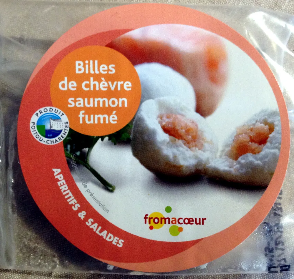Billes de chèvre saumon fumé
