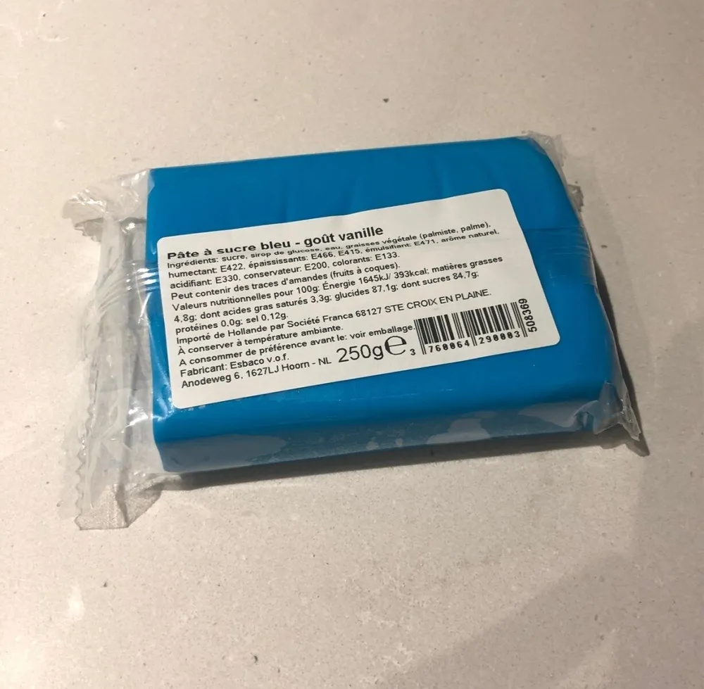 Pâte à sucre - bleu