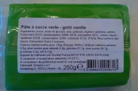 Pâte à sucre verte - goût vanille