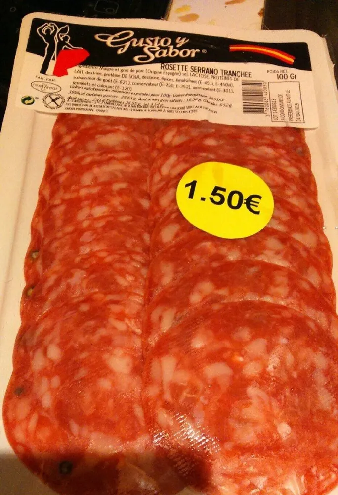 Rosette serrano tranchee