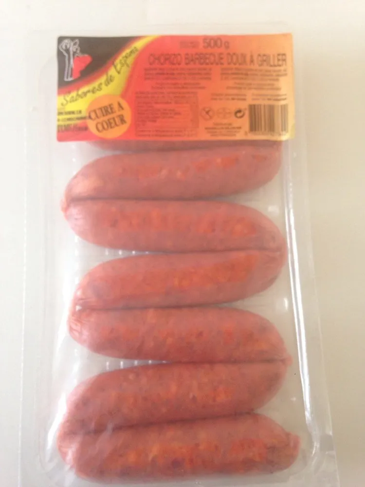 Chorizo barbecue doux à griller