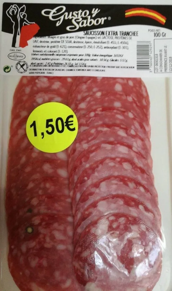 Saucisson Extra tranchee