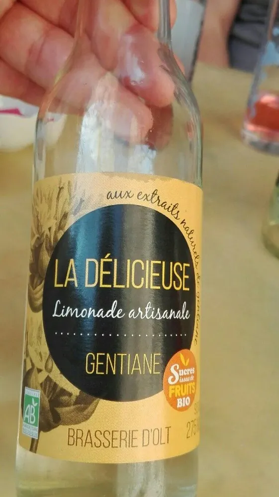 Limonade artisanale à la gentiane