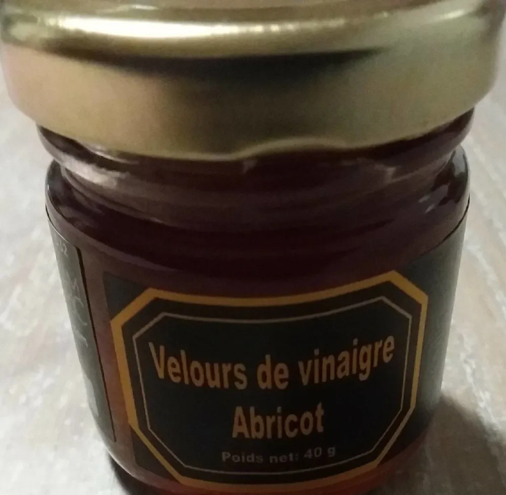 Velours de vinaigre abricot