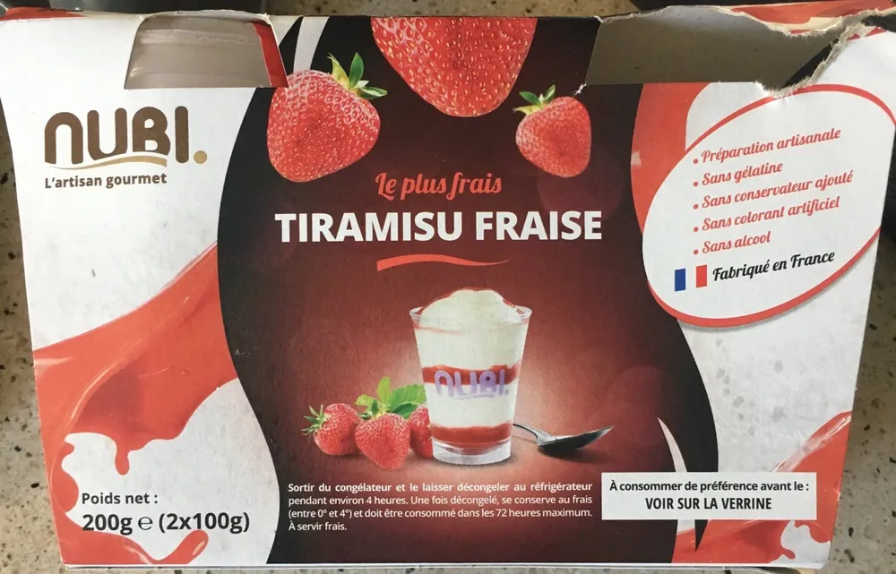 Tiramisu fraise
