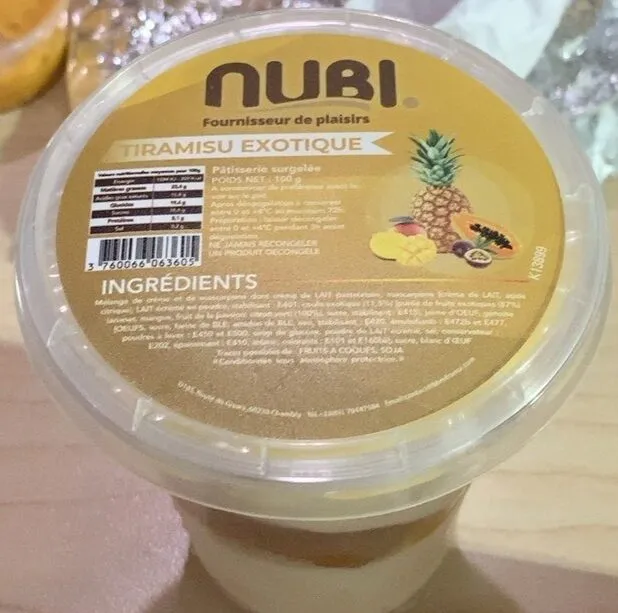Tiramisu exotique